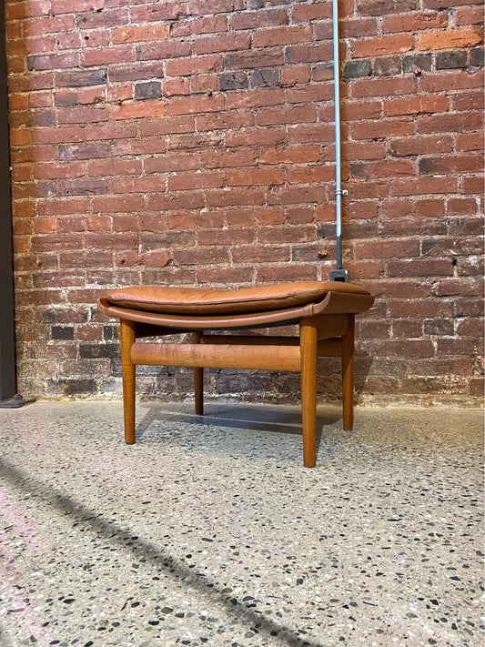 1960s Danish Teak “Bwana” Foot Stool Ottoman by Finn Juhl