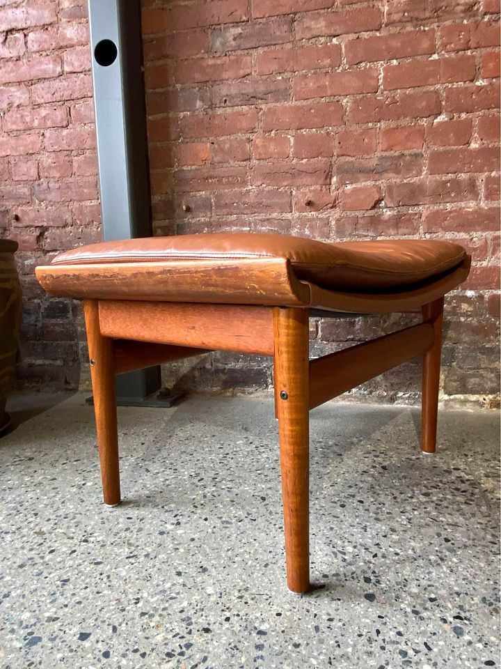 1960s Danish Teak “Bwana” Ottoman Stool by Finn Juhl