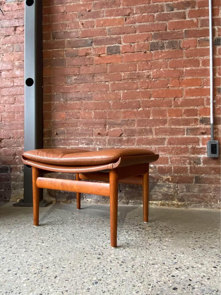 1960s Danish Teak “Bwana” Ottoman Stool by Finn Juhl