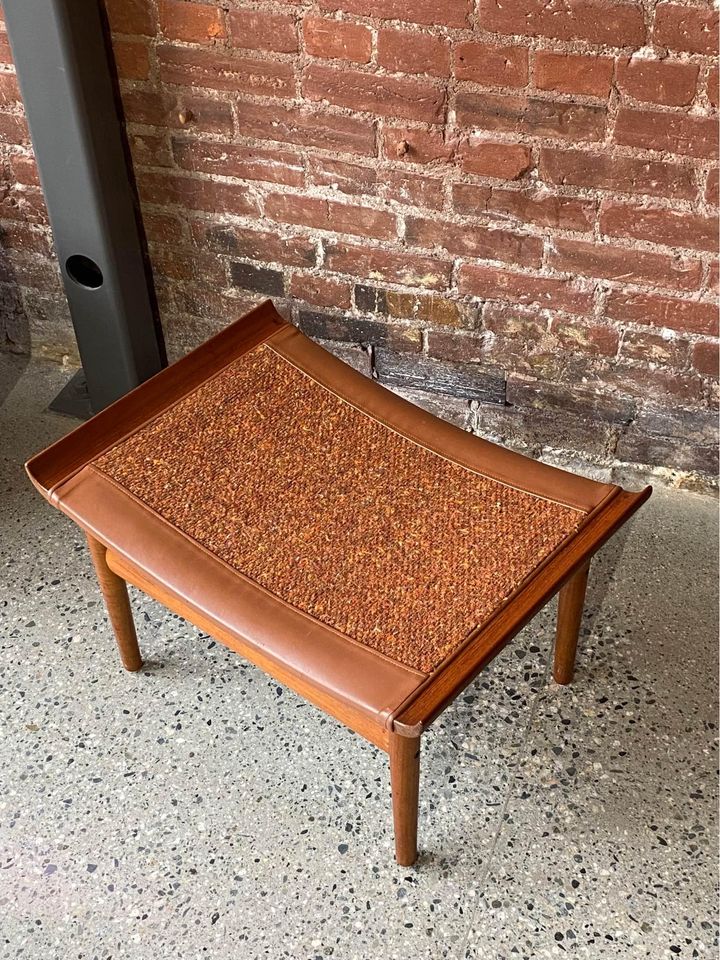 1960s Danish Teak “Bwana” Ottoman Stool by Finn Juhl