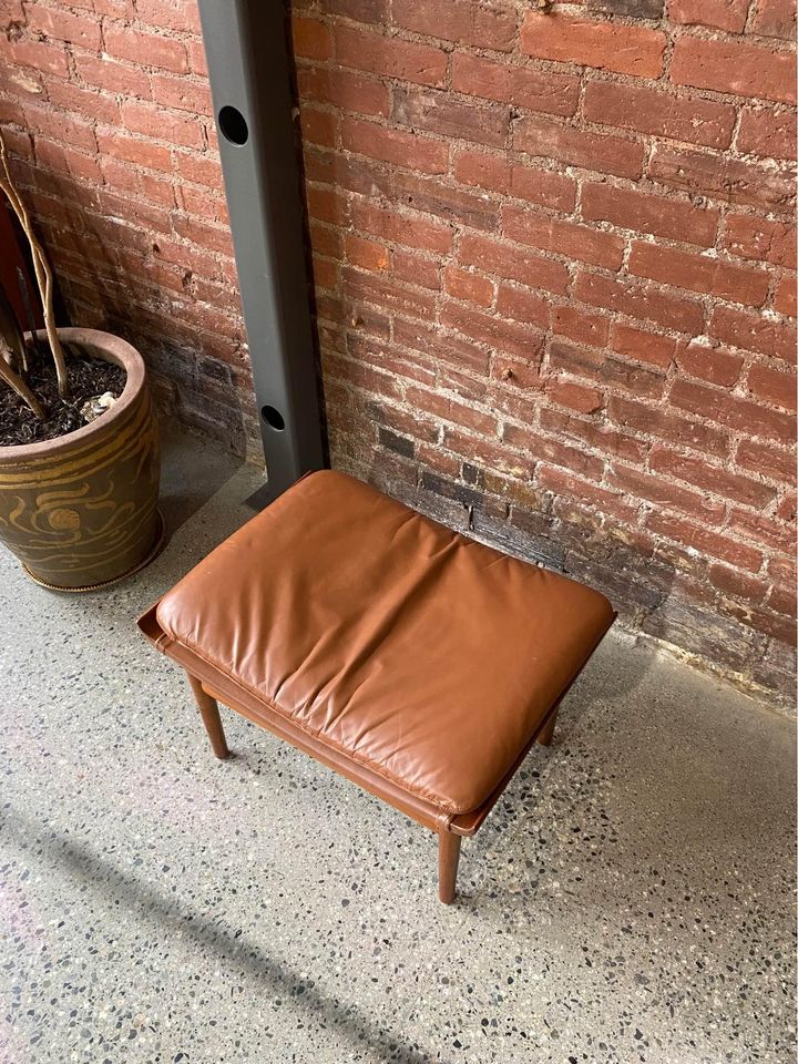 1960s Danish Teak “Bwana” Ottoman Stool by Finn Juhl