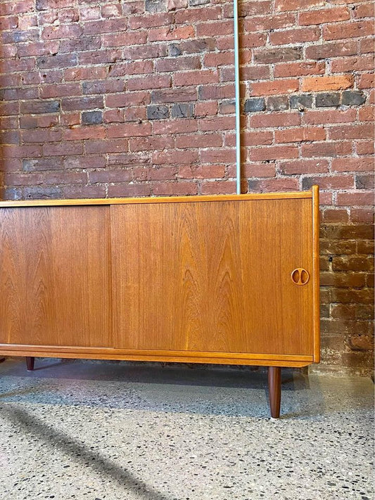 1960s Danish Teak Credenza Cabinet