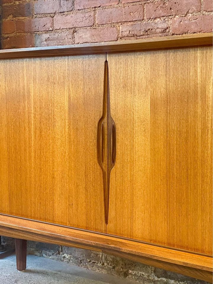 1960s Danish Teak Credenza Sideboard by Knud Nielsen