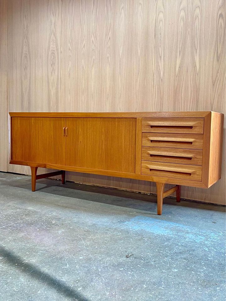 1960s Danish Teak Credenza Sideboard by Kofod Larsen