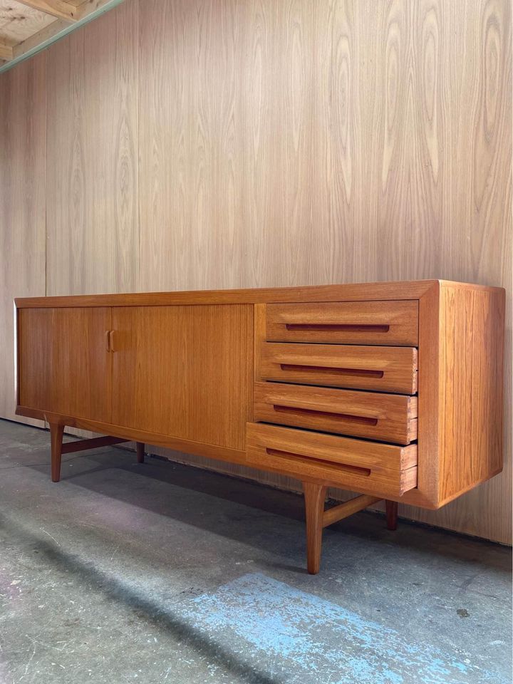 1960s Danish Teak Credenza Sideboard by Kofod Larsen