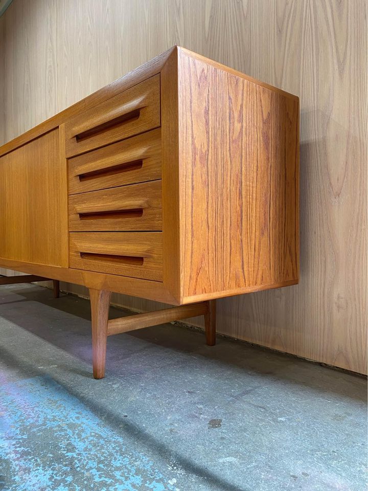 1960s Danish Teak Credenza Sideboard by Kofod Larsen