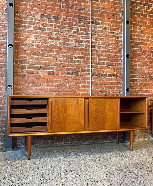 1960s Danish Teak Credenza Sideboard by Svend Madsen