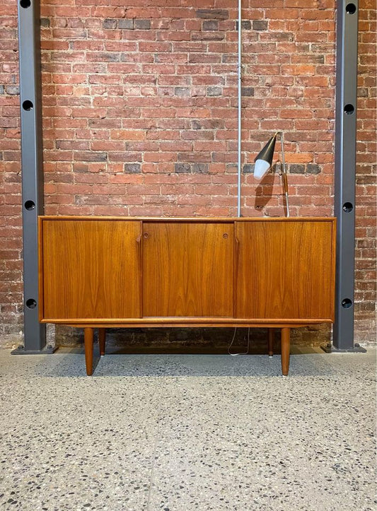 1960s Danish Teak Credenza  Sideboard