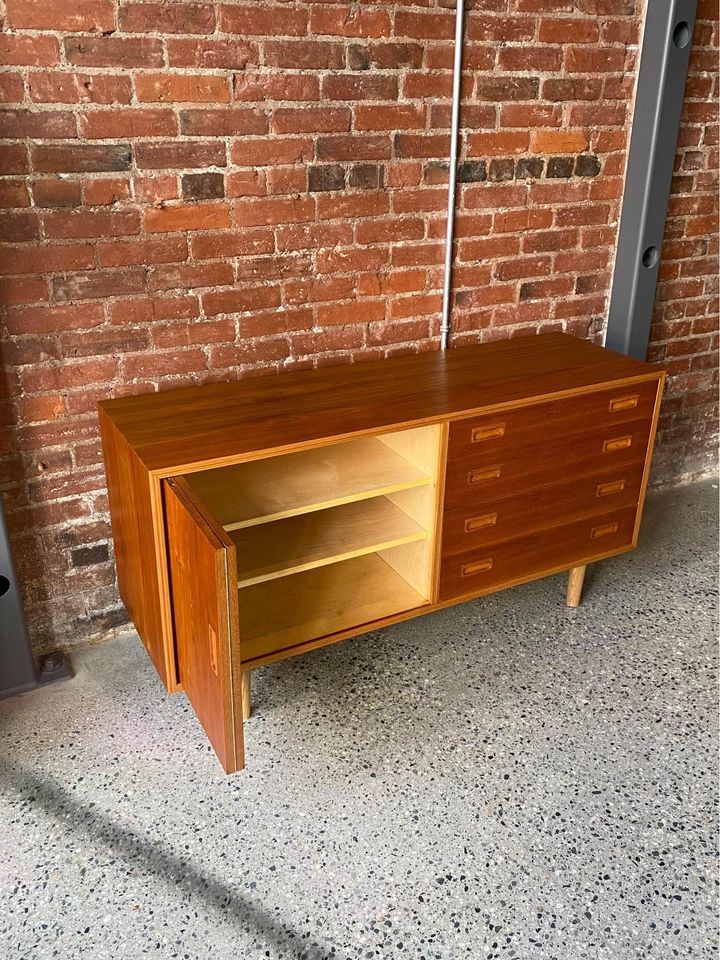 1960s Danish Teak Credenza Sideboard