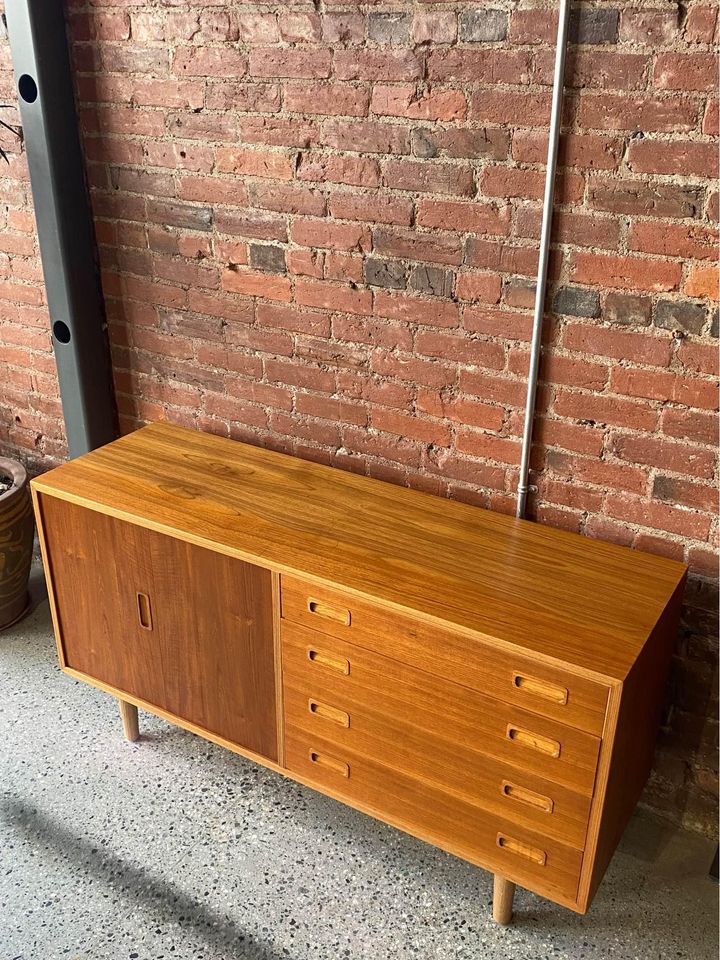 1960s Danish Teak Credenza Sideboard