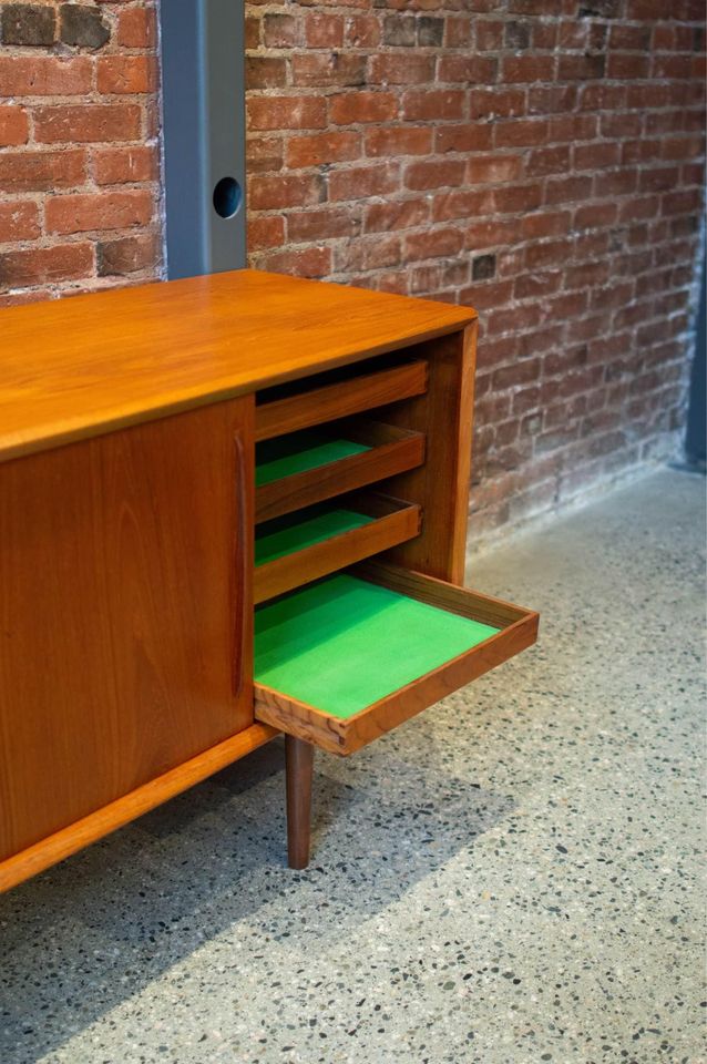 1960s Danish Teak Credenza by Svend Madsen