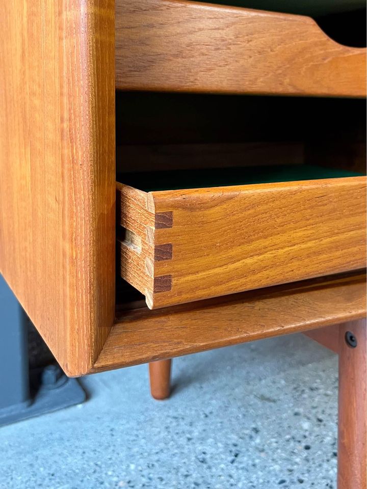 1960's Danish Teak Curved Front Credenza by Svend Madsen