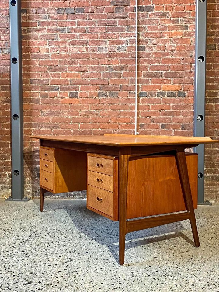 1960s Danish Teak Desk by Arne Vodder