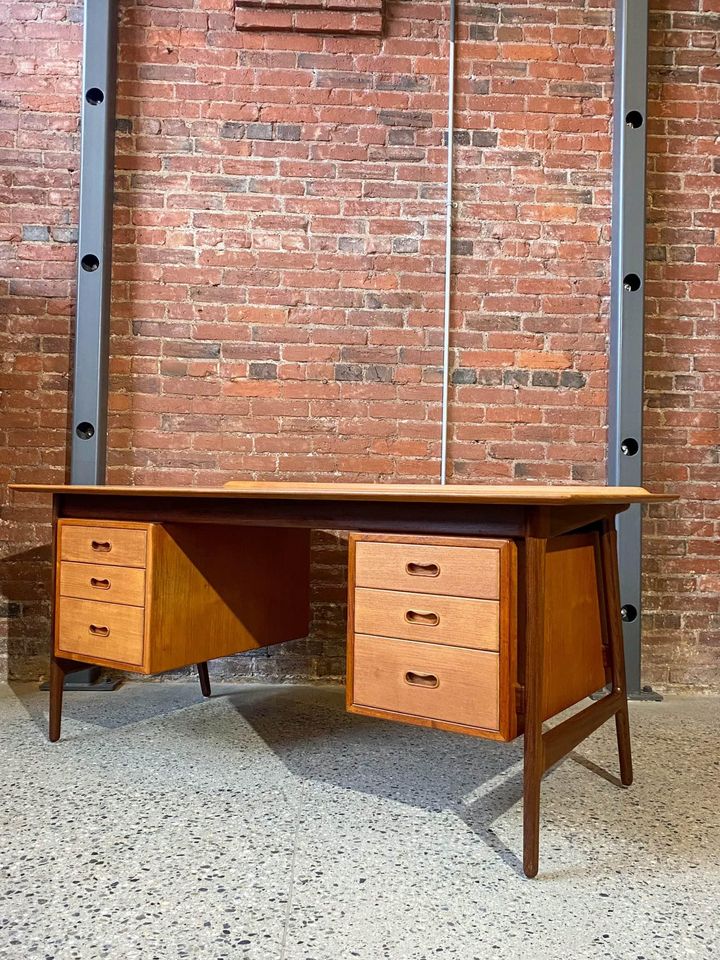 1960s Danish Teak Desk by Arne Vodder