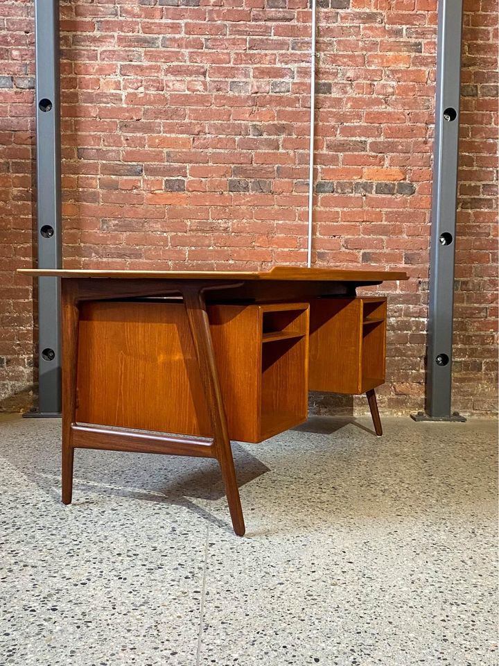 1960s Danish Teak Desk by Arne Vodder