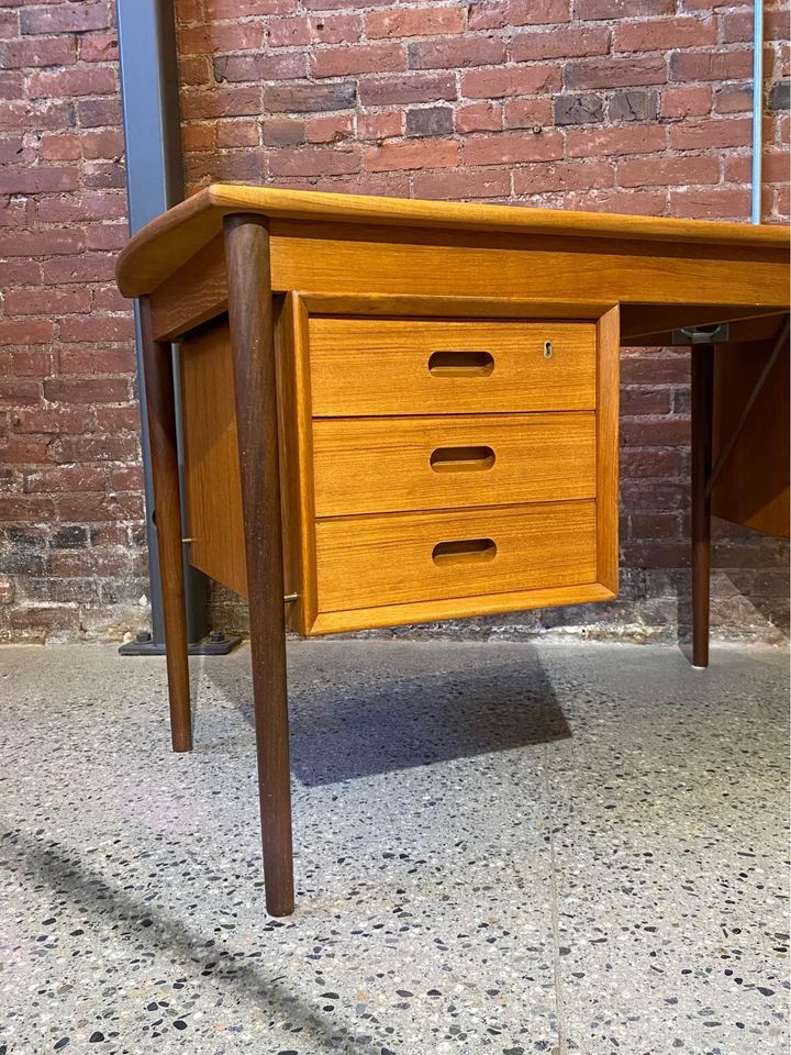 1960s Danish Teak Desk by Erik Buch