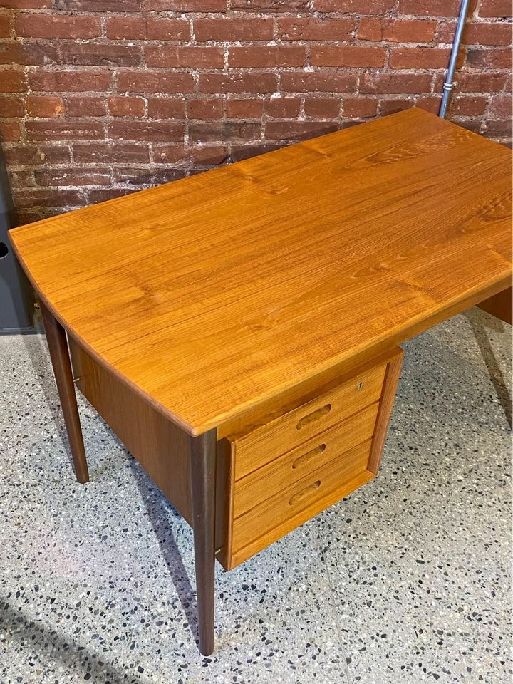 1960s Danish Teak Desk by Erik Buch