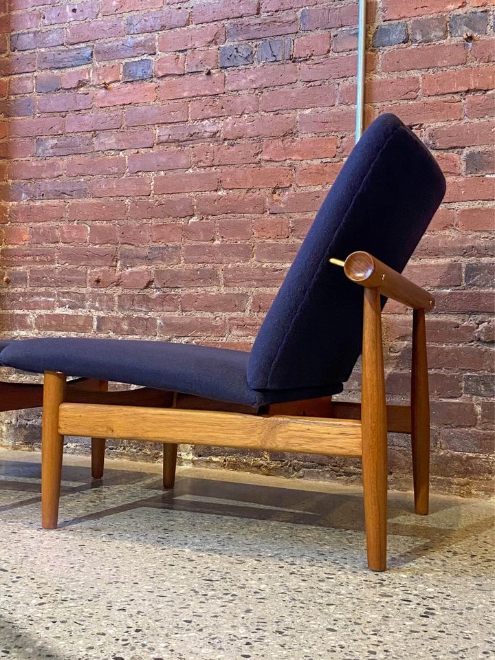 1960s Danish Teak “Japan” Lounge Chair and Ottoman by Finn Juhl