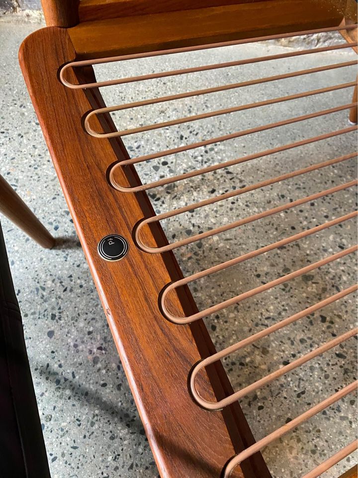 1960s Danish Teak Lounge Chair and Ottoman by Peter Hvidt