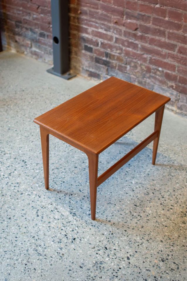 1960s Danish Teak Nesting Side End Tables