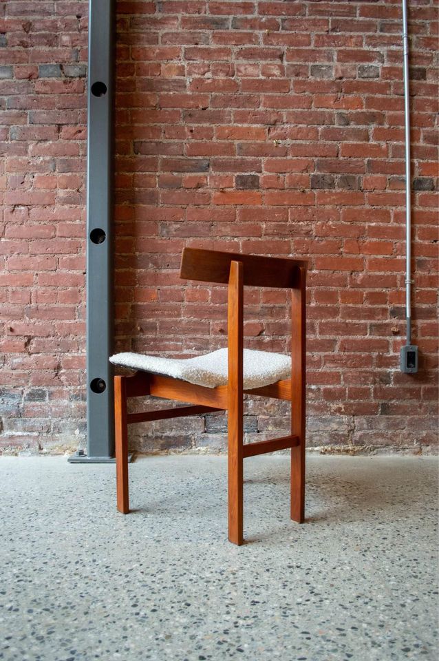 1960s Danish Teak Occasional Chair by Inger Klingenberg