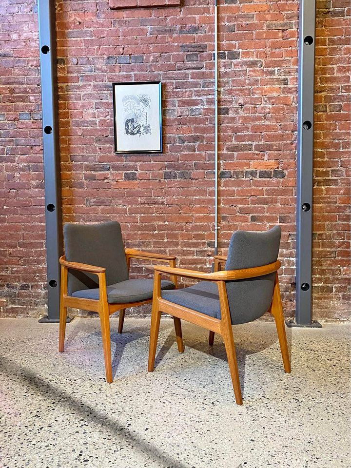 1960s Danish Teak Occasional Chairs by Sigvard Bernadotte