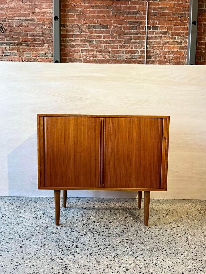 1960's Danish Teak Record Cabinet