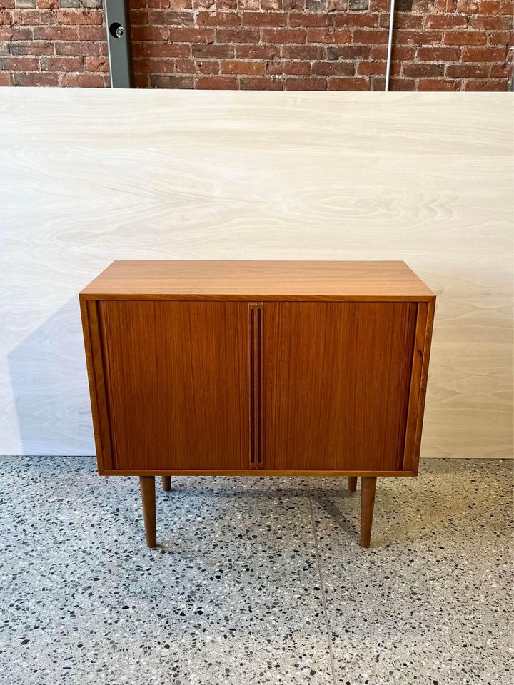 1960's Danish Teak Record Cabinet