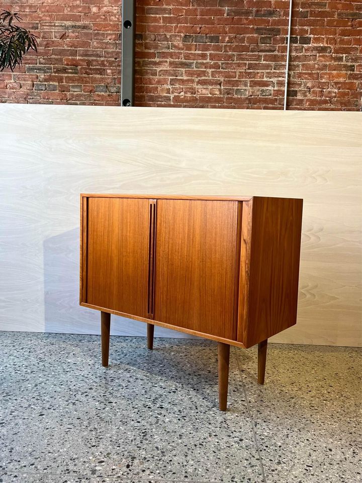 1960's Danish Teak Record Cabinet