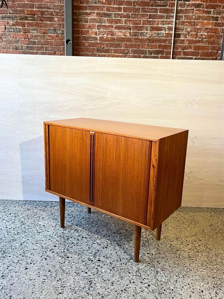 1960's Danish Teak Record Cabinet