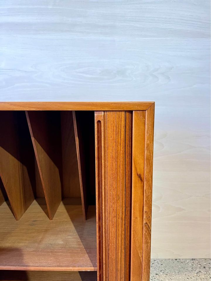 1960's Danish Teak Record Cabinet