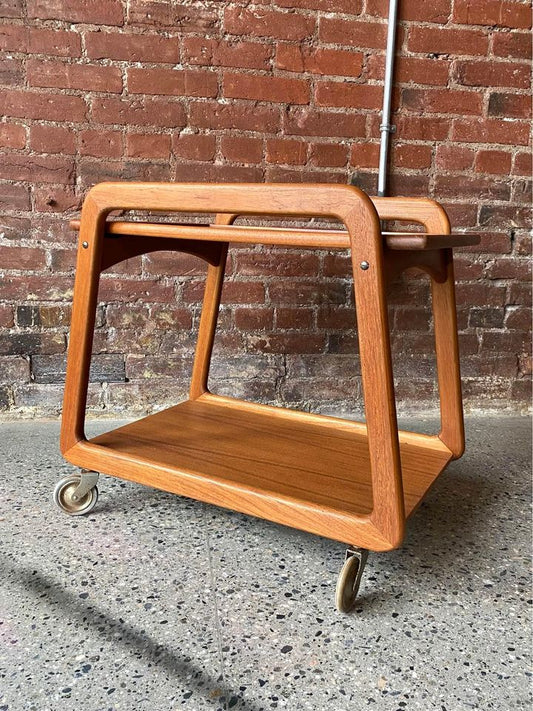 1960s Danish Teak Serving Cart