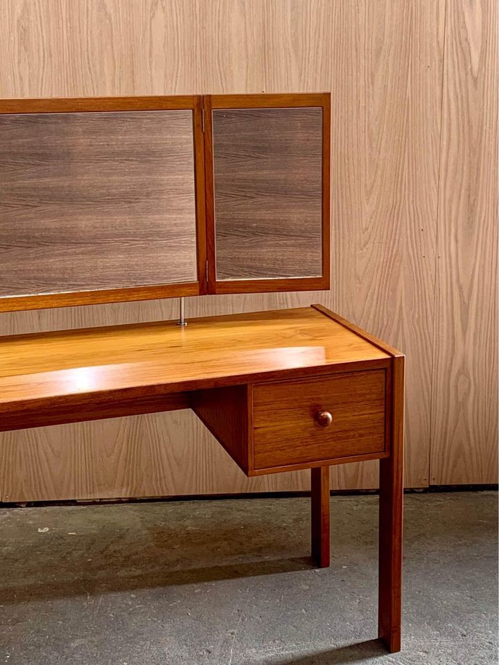 1960s Danish Teak Vanity by Aksel Kjersgaard