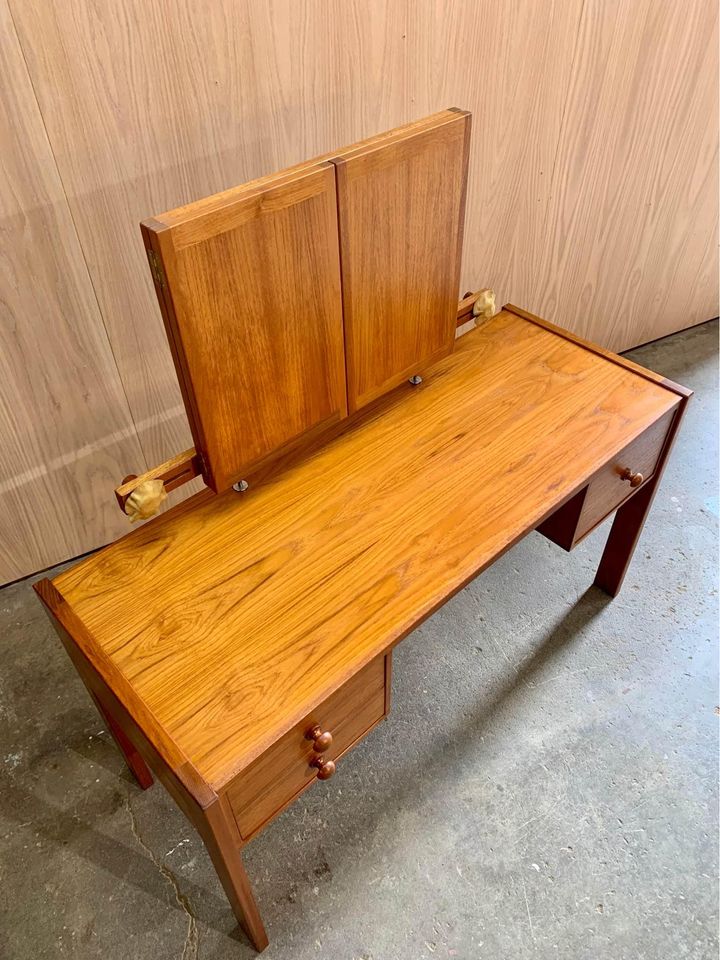 1960s Danish Teak Vanity by Aksel Kjersgaard