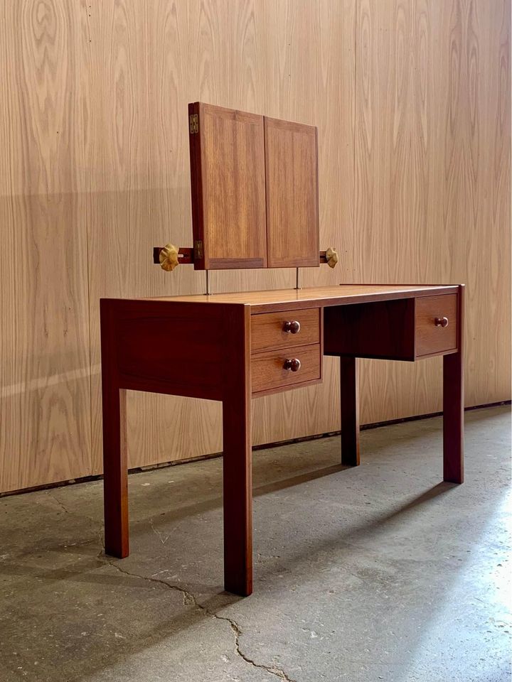 1960s Danish Teak Vanity by Aksel Kjersgaard