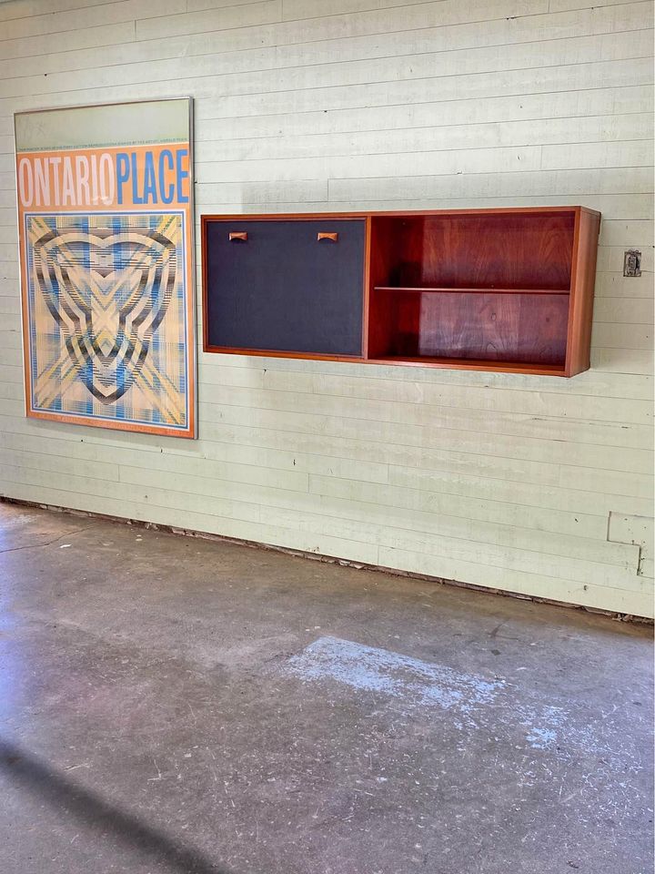 1960s Danish Teak Wall Mounted Cabinet