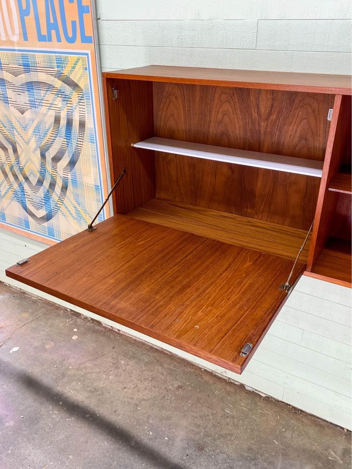 1960s Danish Teak Wall Mounted Cabinet