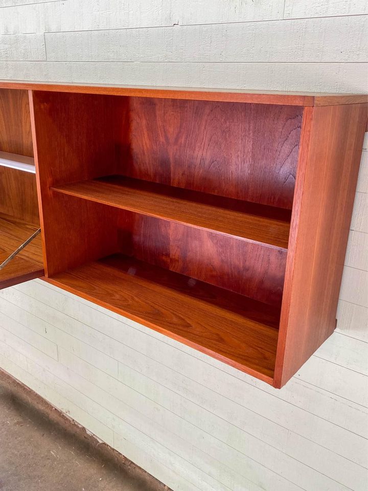 1960s Danish Teak Wall Mounted Cabinet