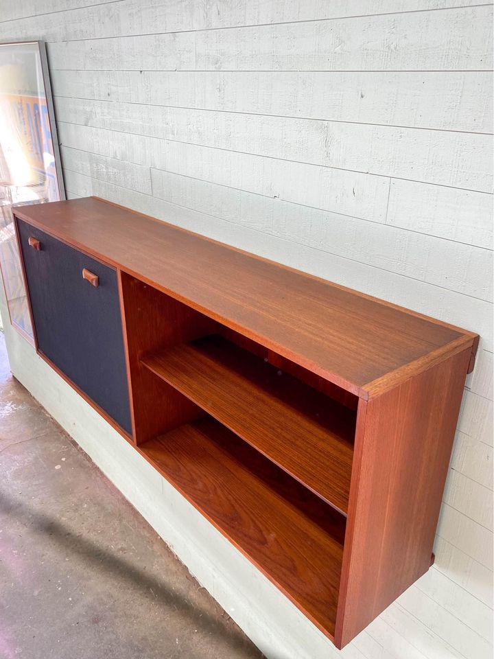 1960s Danish Teak Wall Mounted Cabinet