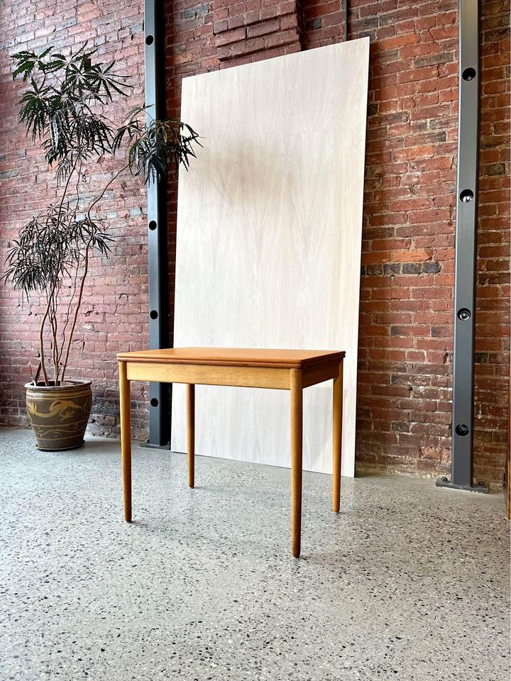 1960s Danish Teak and Oak Dining Table Desk by Hans Wegner