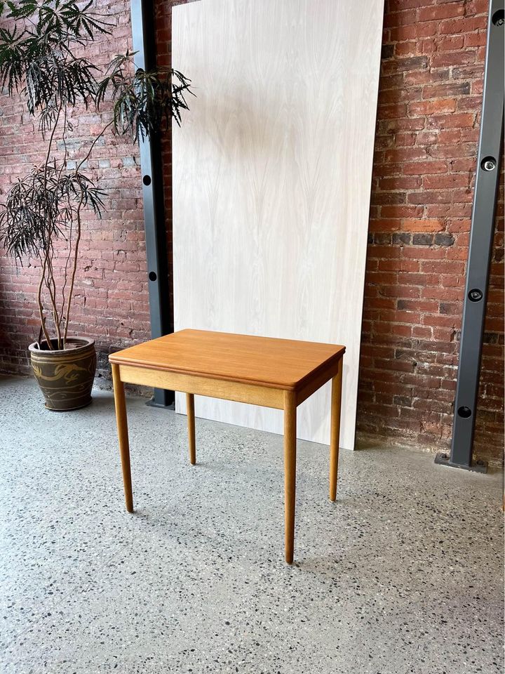 1960s Danish Teak and Oak Dining Table Desk by Hans Wegner