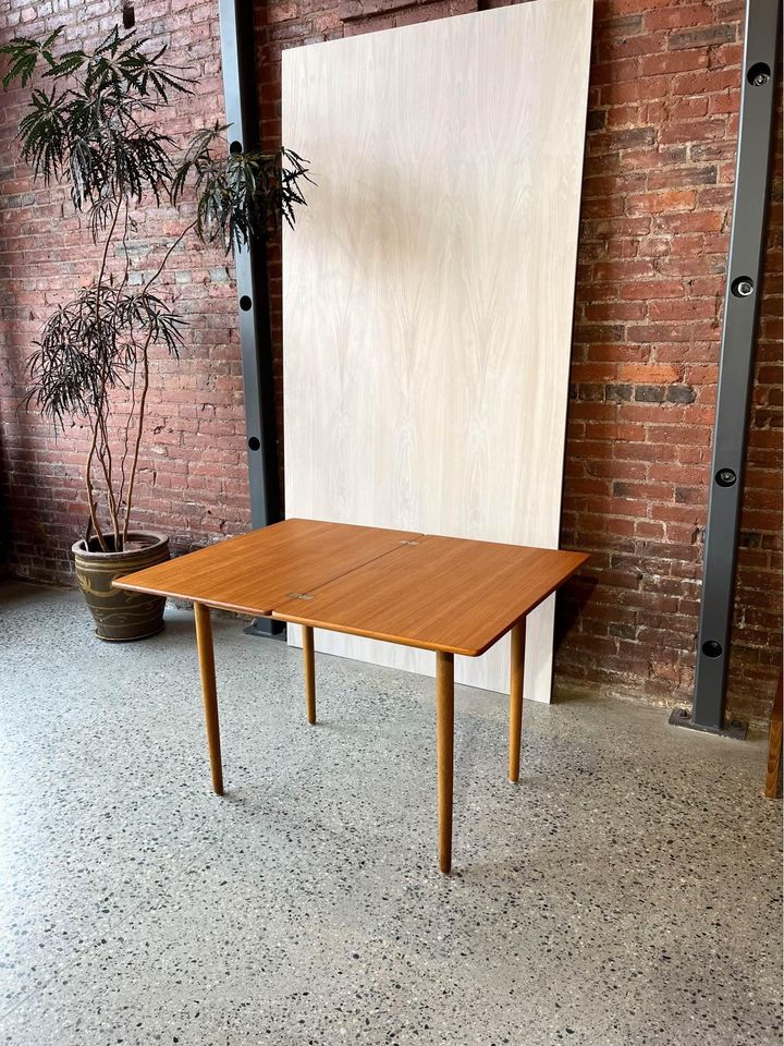 1960s Danish Teak and Oak Dining Table Desk by Hans Wegner