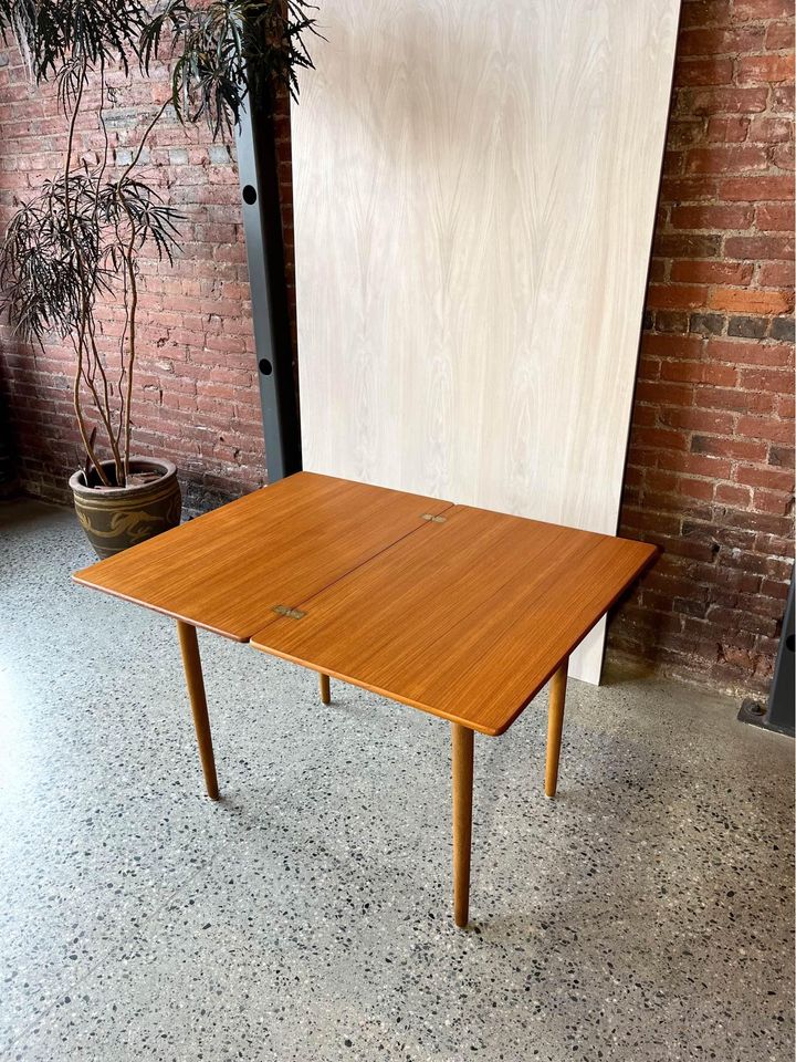 1960s Danish Teak and Oak Dining Table Desk by Hans Wegner