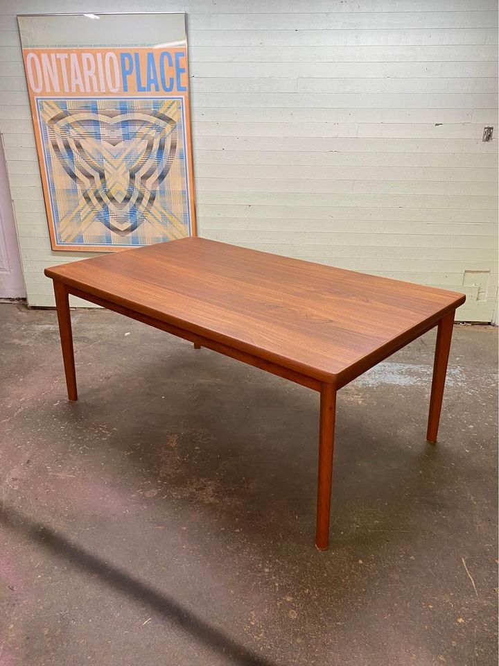 1960s Large Scale Danish Teak Dining Table