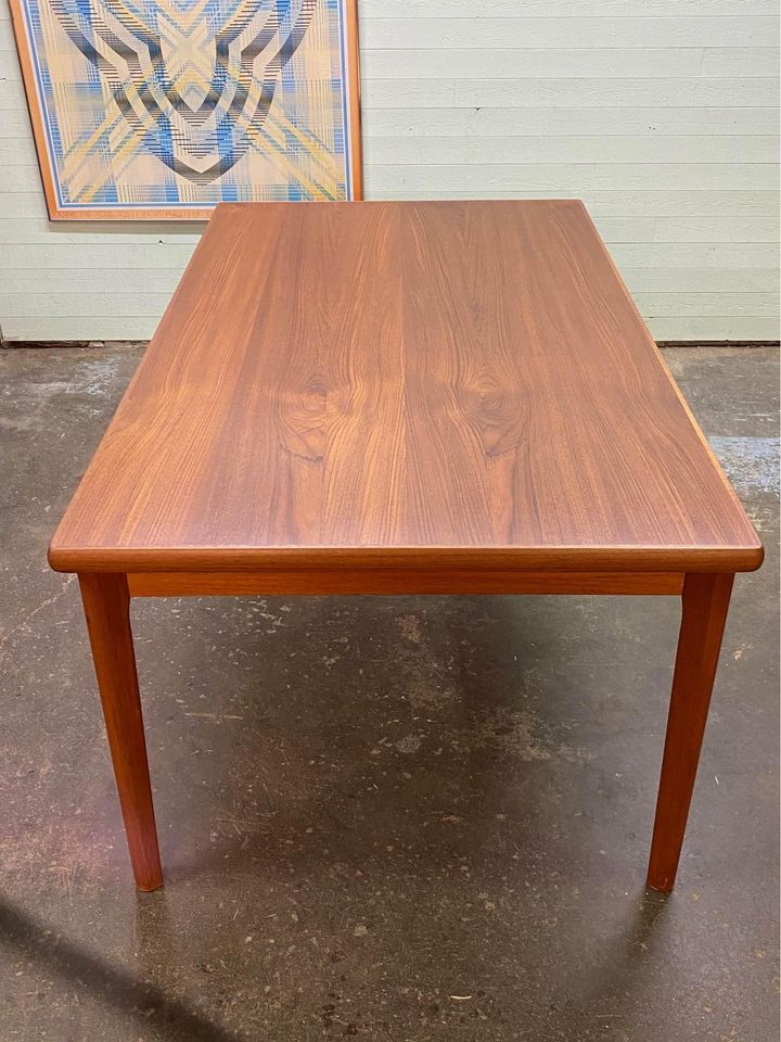 1960s Large Scale Danish Teak Dining Table