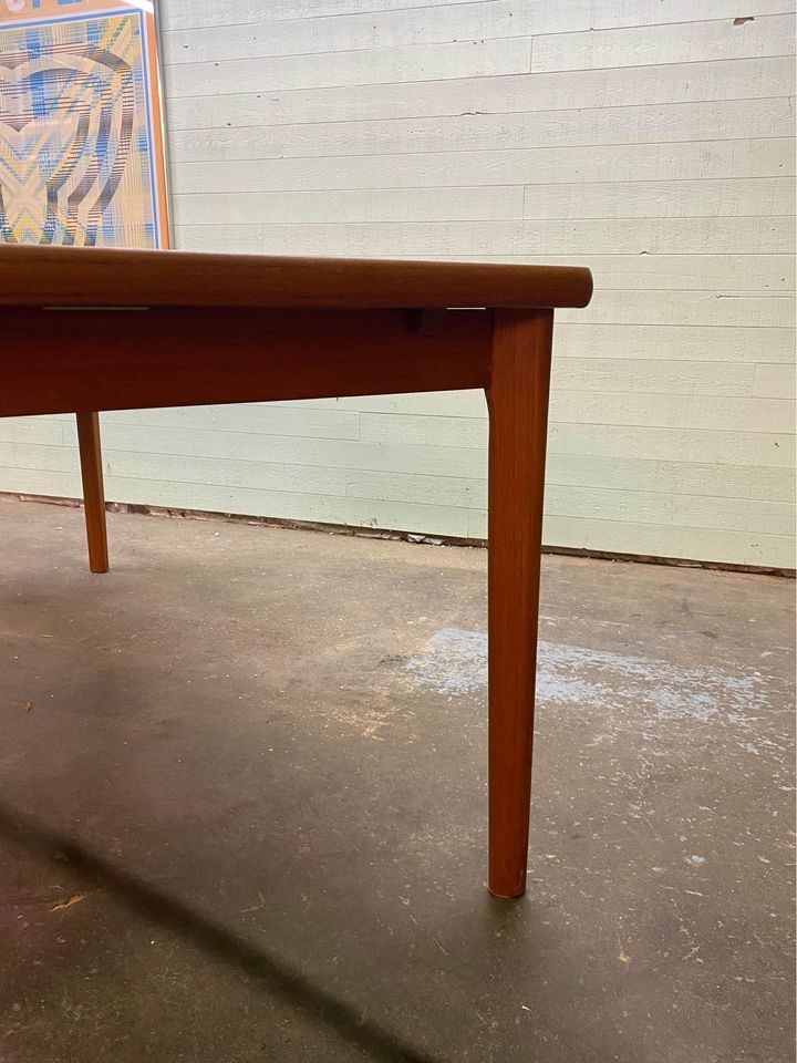 1960s Large Scale Danish Teak Dining Table