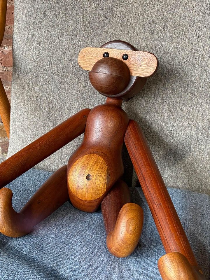 1960s Medium Size Teak Ape Monkey by Kay Bojesen