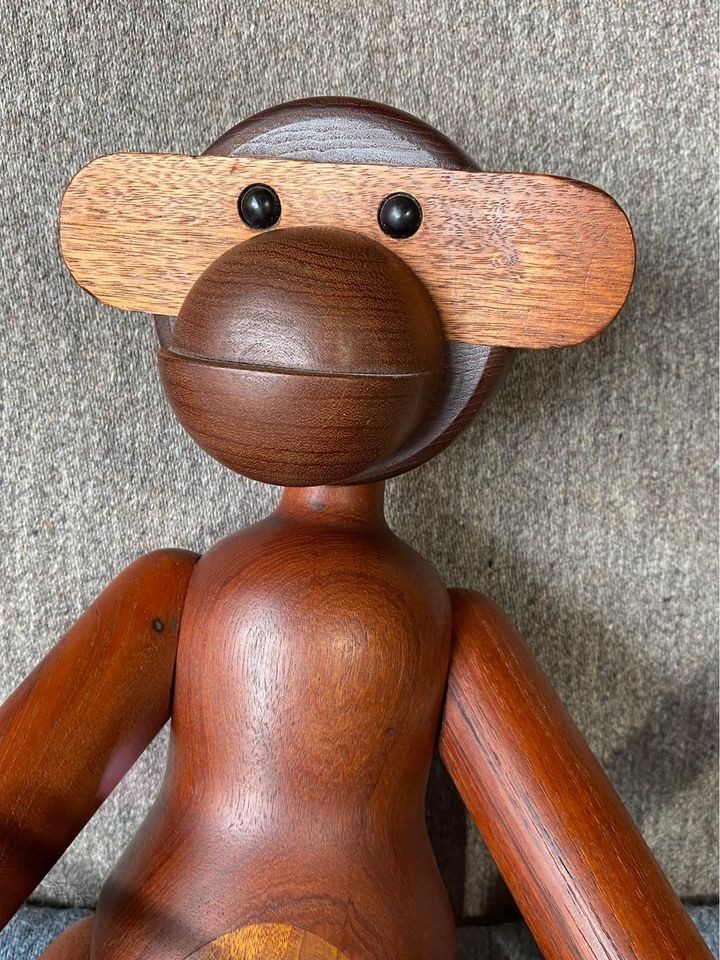 1960s Medium Size Teak Ape Monkey by Kay Bojesen