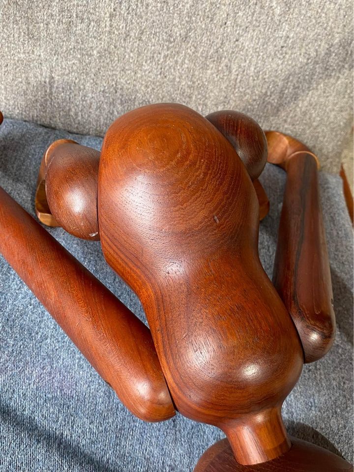 1960s Medium Size Teak Ape Monkey by Kay Bojesen