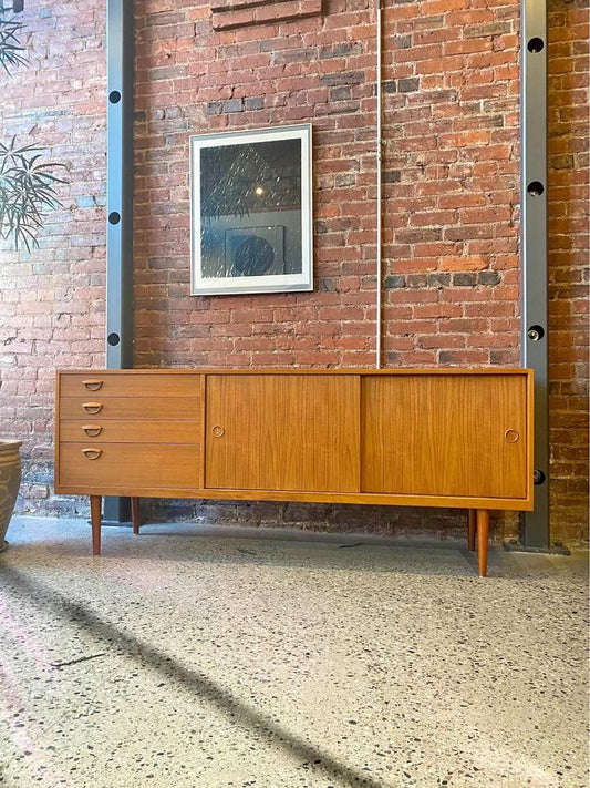 1960s Mid Century Teak Credenza Sideboard